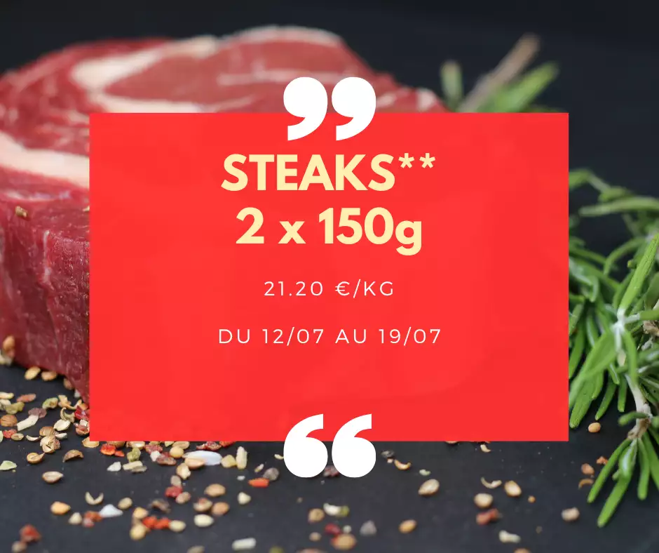 Steaks ** - 2 x 150g