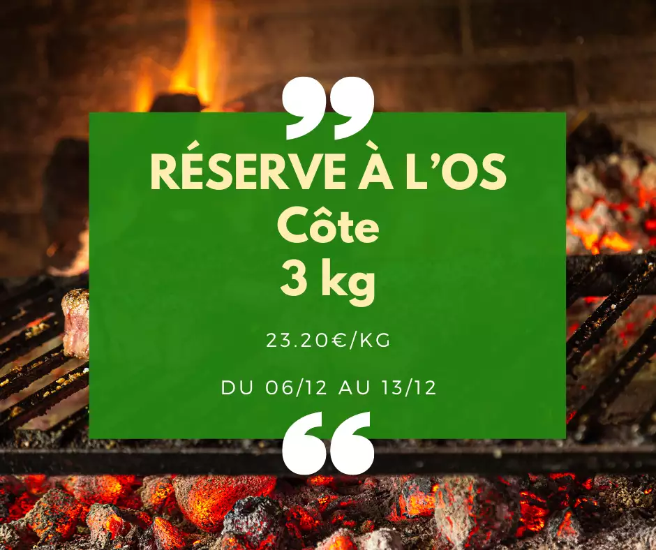 Réserves à l'os Côte de Boeuf - 3kg