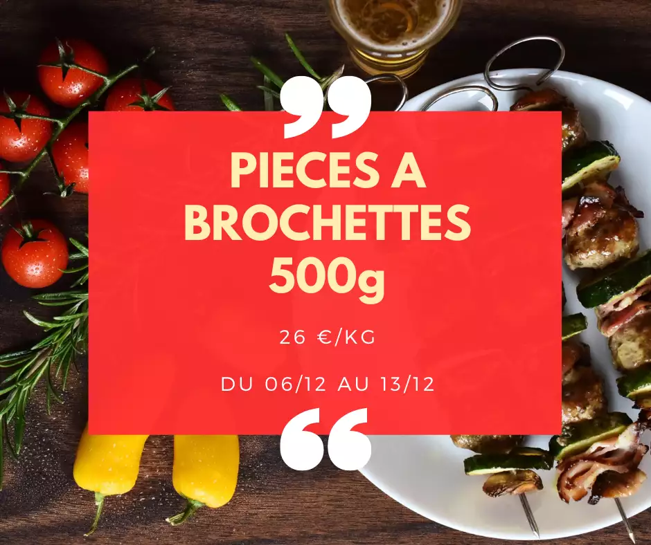 Pièce à fondue ou brochettes - 500g