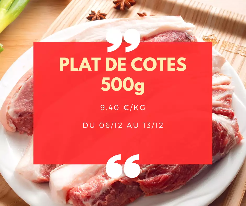 Plat de côtes - 500g