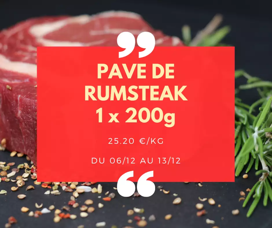 Pavé de Rumsteak - 1 x 200g