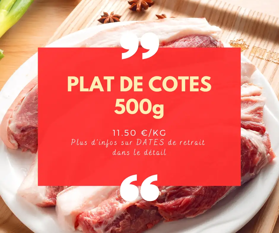 Plat de côtes - 500g