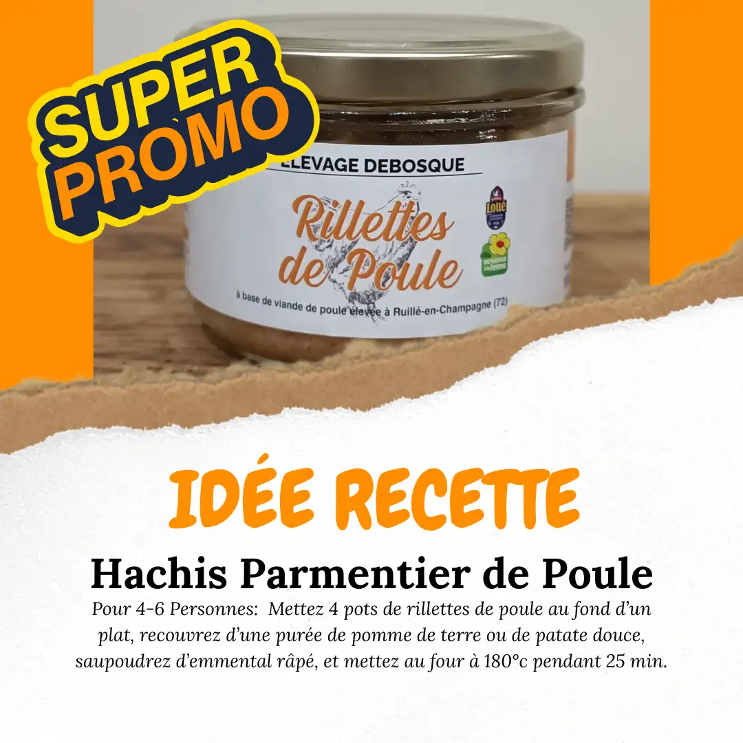 PROMO - Lot Rillettes de Poule Nature