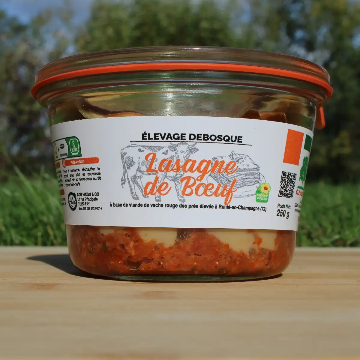 Lasagnes de bœuf - 250g