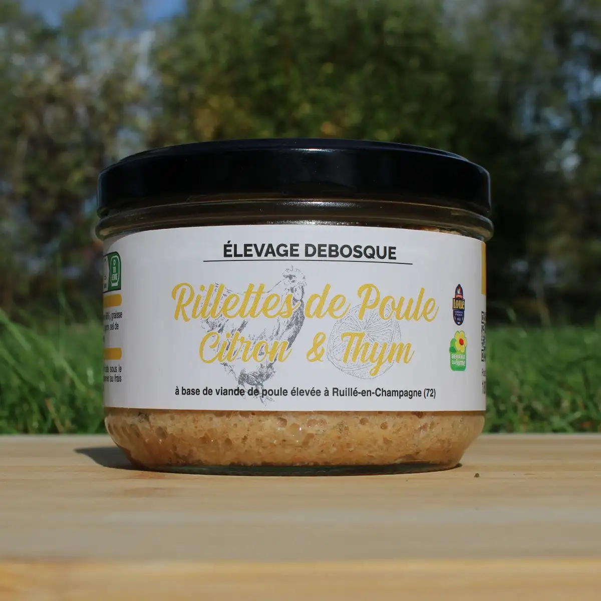 Rillettes de Poule - Citron et Thym - 180g