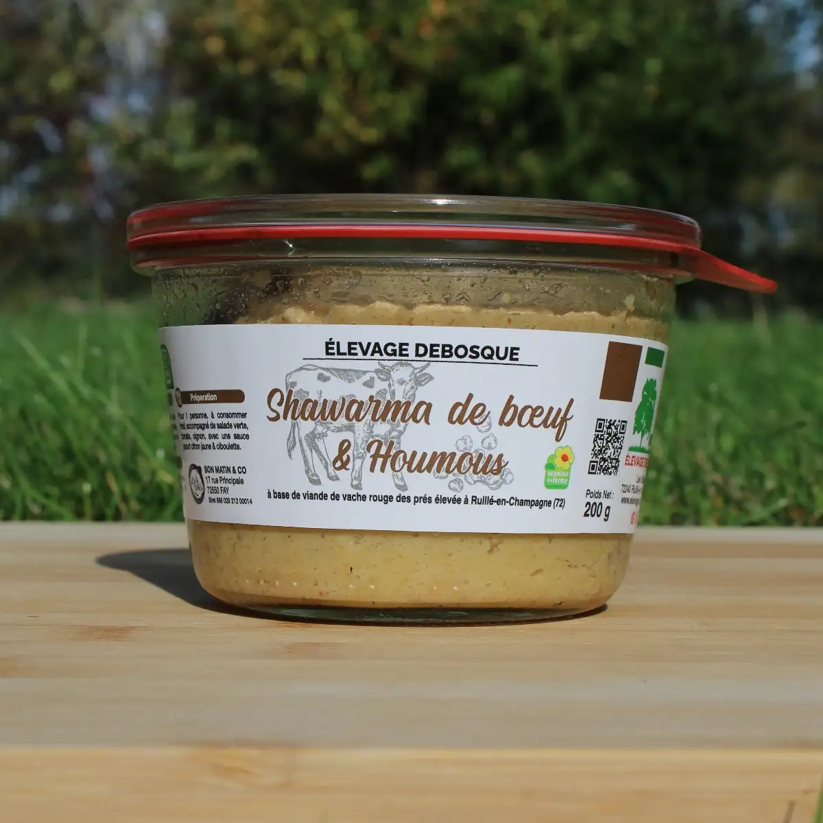 Shawarma de boeuf et houmous - 1 pers
