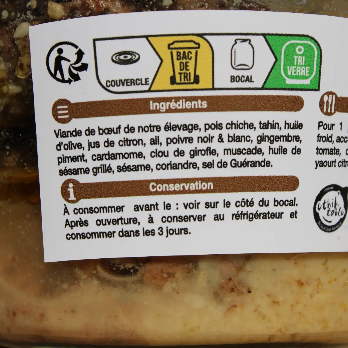 Shawarma de boeuf et houmous - 1 pers